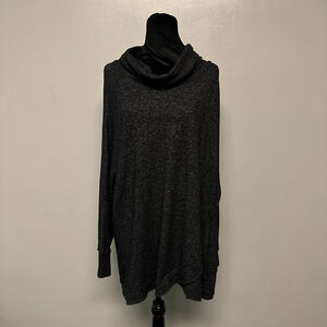 Women's Chelsea & Theodore Cowl Neck Sweater XXL Black tunic